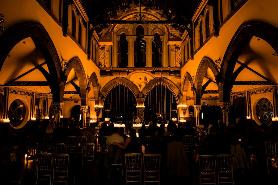 a candlelight performance at Oran Mor