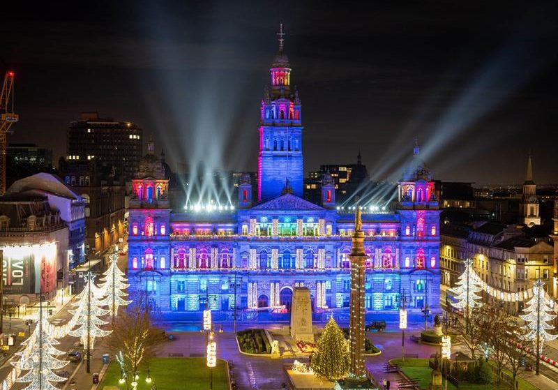 Glasgow Buildings Will Be Illuminated As Part Of The City’s Christmas Lights Display