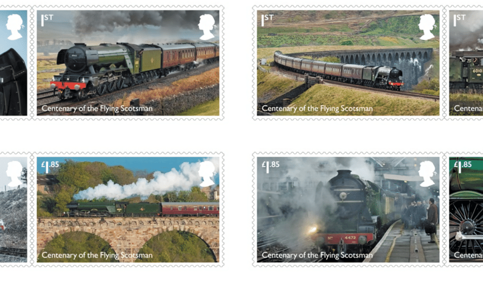 The Final Stamps Featuring Queen Elizabeth II And The Flying Scotsman Have Been Released By Royal Mail