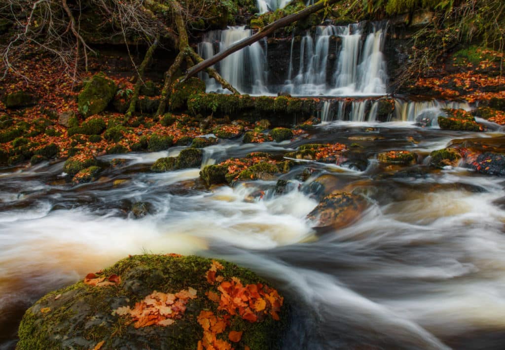 waterfalls near glasgow campsie glen autumn