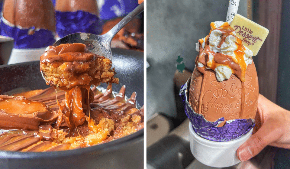 This Dessert Spot Is Serving Up Cadbury Caramel Cookie Dough And Milkshakes In Chocolate Easter Eggs