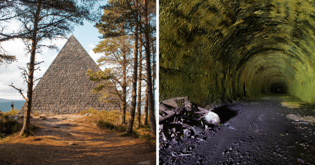 mysterious places scotland secret scottish pyramid glenfarg railway tunnels