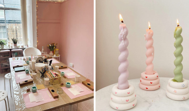 Craft A Candle Holder And Paint Your Own Candles At This BYOB Candle-Making Workshop In Glasgow