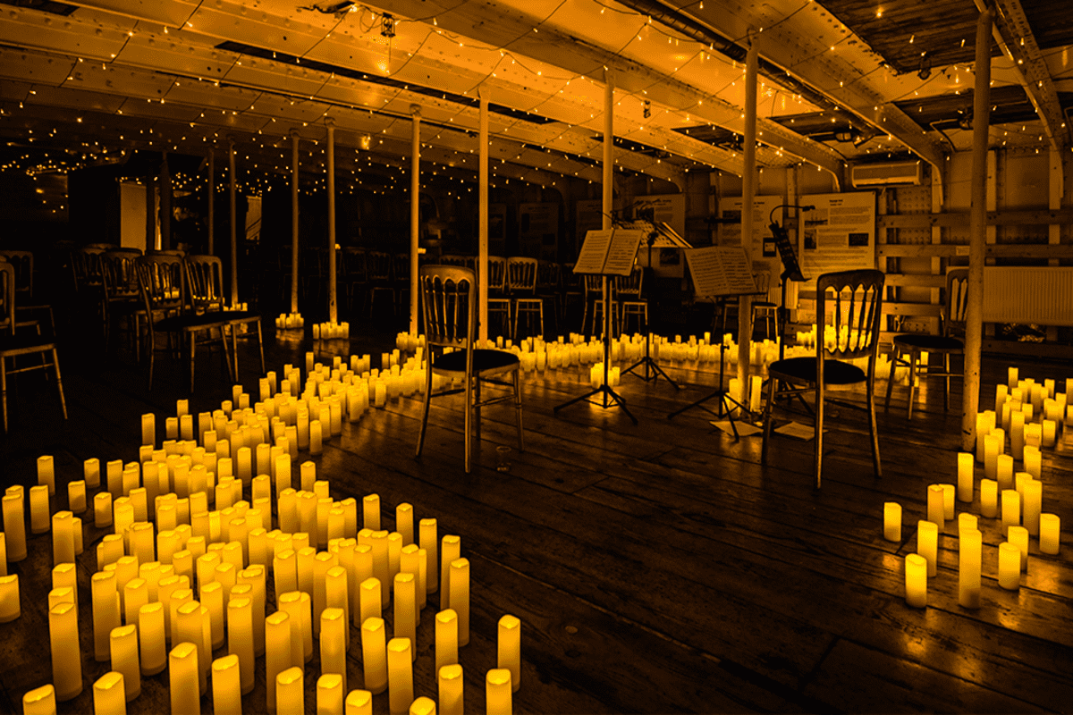 A Candlelight concert at The Tall Ship Glenlee